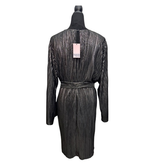 Smash + Tess Tasia Mini Dress Black Metallic - Picture 3 of 12